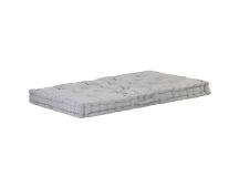 vidaXL Pallet Floor Cushion Cotton 120x80x10 cm Grey