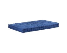 vidaXL Pallet Floor Cushion Cotton 120x80x10 cm Light Blue