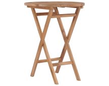 vidaXL Folding Garden Table 60 cm Solid Teak Wood