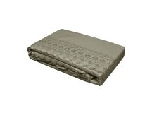 Essentially Home Living Machine Lace Embroidered Sheet Set Single Mocha