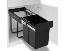 vidaXL Kitchen Cupboard Pull-out Dustbin Soft-Close 20 L