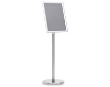 vidaXL A4 Pedestal Poster Stand Silver Aluminium Alloy