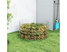 vidaXL Garden Composter �100x50 cm Galvanised Steel