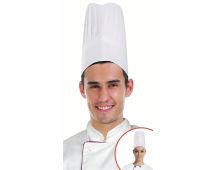 CHEFS HAT Chef Master Kitchen Cooking Baker Cap Costume Fancy BBQ Party - White