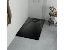 vidaXL Shower Base Tray SMC Black 100x80 cm