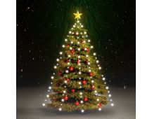 vidaXL Christmas Tree Net Lights with 210 LEDs Cold White 210 cm