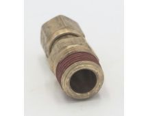 PARKER BRAND brass male straight 3/8 tube to 3/8 male NPT connector fitting.x10