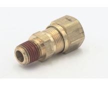 Parker brass male straight 3/8 tube to 1/2 npt connector fitting x10