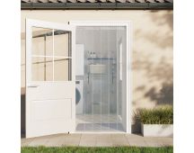 vidaXL Door Curtain Transparent 200 mmx1.6 mm 50 m PVC