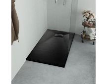 vidaXL Shower Base Tray SMC Black 80x80 cm