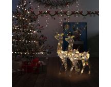 vidaXL Acrylic Reindeer Christmas Decorations 2 pcs 120cm Multicolour
