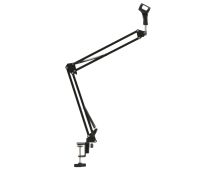 vidaXL Table Mounted Microphone Stand Black Steel