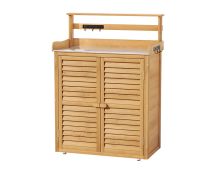 Gardeon Outdoor Storage Cabinet Box Potting Bench Table Shelf Chest Garden Shed