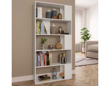 vidaXL Book Cabinet/Room Divider White 80x24x159 cm Engineered Wood