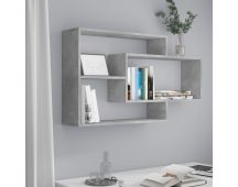 vidaXL Wall Shelves Concrete Grey 104x20x58.5 cm Engineered Wood