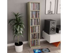 vidaXL CD Cabinet Sonoma Oak 21x20x88 cm Engineered Wood