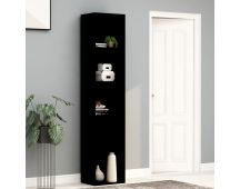 vidaXL Book Cabinet Black 40x30x189 cm Engineered Wood