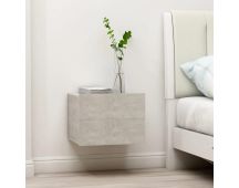 vidaXL Bedside Cabinet Concrete Grey 40x30x30 cm Engineered Wood