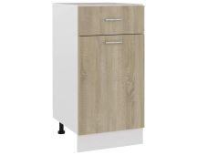 vidaXL Drawer Bottom Cabinet Sonoma Oak 40x46x81.5 cm Engineered Wood