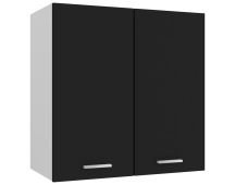 vidaXL Hanging Cabinet Black 60x31x60 cm Engineered Wood