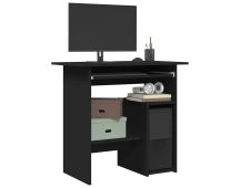 vidaXL Desk Black 80x45x74 cm Engineered Wood