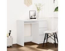 vidaXL Desk White 90x45x76 cm Engineered Wood