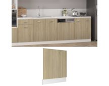 vidaXL Dishwasher Panel Sonoma Oak 59.5x3x67 cm Engineered Wood