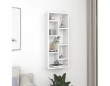 vidaXL Wall Shelf White 36x16x90 cm Engineered Wood