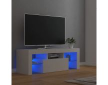 vidaXL TV Cabinet with LED Lights White 120x35x40 cm