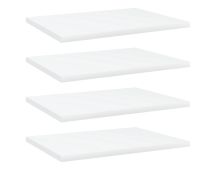 vidaXL Bookshelf Boards 4 pcs White 40x30x1.5 cm Engineered Wood