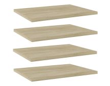 vidaXL Bookshelf Boards 4 pcs Sonoma Oak 40x30x1.5 cm Engineered Wood