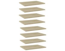 vidaXL Bookshelf Boards 8 pcs Sonoma Oak 40x30x1.5 cm Engineered Wood