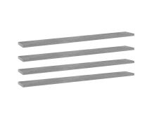 vidaXL Bookshelf Boards 4 pcs Concrete Grey 80x10x1.5 cm Engineered Wood