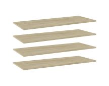 vidaXL Bookshelf Boards 4 pcs Sonoma Oak 100x40x1.5 cm Engineered Wood