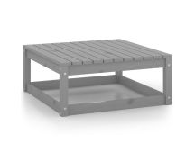 vidaXL Garden Footstool 70x70x30 cm Grey Solid Pinewood