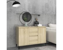 vidaXL Sideboard Sonoma Oak 104x35x70 cm Engineered Wood