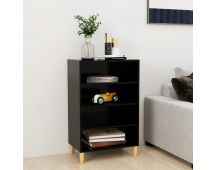 vidaXL Sideboard Black 57x35x90 cm Engineered Wood