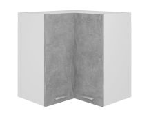 vidaXL Hanging Corner Cabinet Concrete Grey 57x57x60 cm Engineered Wood