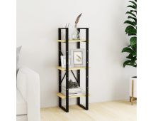 vidaXL 3-Tier Book Cabinet 40x30x105 cm Solid Pinewood