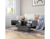 vidaXL Coffee Table High Gloss Grey 103.5x50x44.5 cm Engineered Wood