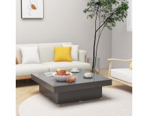 vidaXL Coffee Table Grey 90x90x28 cm Engineered Wood