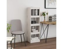 vidaXL Book Cabinet Room Divider White 40x30x135.5 cm Pinewood