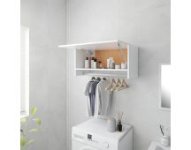 vidaXL Wardrobe White 70x32.5x35 cm Engineered Wood