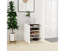 vidaXL Shoe Cabinet White 60x35x70 cm Engineered Wood