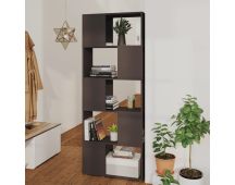 vidaXL Book Cabinet Room Divider Grey 60x24x155 cm Engineered Wood