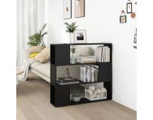 vidaXL Book Cabinet Room Divider Black 100x24x94 cm