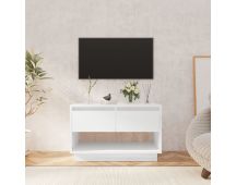 vidaXL TV Cabinet High Gloss White 70x41x44 cm Engineered Wood