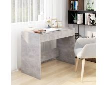 vidaXL Desk Concrete Grey 101x50x76.5 cm Engineered Wood