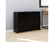 vidaXL Sideboard Black 102x33x75 cm Engineered Wood