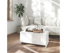 vidaXL Coffee Table High Gloss White 90x50x41.5 cm Engineered Wood